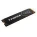 T-FORCE G50 M.2 2280 Gen4 PCIe NVMe SSD featuring a black graphene heat sink label, sleek gaming design, and gold-plated connectors on a black PCB.