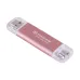 Transcend ESD310P 512GB USB Type-A & Type-C Dual Port Portable SSD