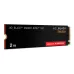 WD Black SN850X 2TB Gen4 NVMe SSD powered by SanDisk, sleek black design with high-speed performance