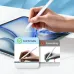 Handheld usage view of BWOO BO-CK02 Smart Stylus Pen for iPad writing on screen demonstrating accuracy and control in action