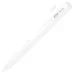 White stylus pen magnetically attached to tablet edge with charging icon display