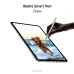 Creative drawing view of Redmi Smart Pen sketching crown and shapes over dog photo on tablet display.