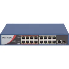Hikvision DS-3E0318P-E/M(B) 16-Port Fast Ethernet Unmanaged POE Switch