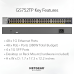 Feature overview graphic of Netgear GS752TPV3 52 Port Gigabit Ethernet Smart Switch (4SFP) displaying key specs and port configuration details