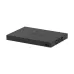 Front angled view of Netgear MS324TXUP 28-Port Managed Ethernet Switch showing compact metal chassis with ventilation holes