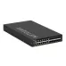 Front angled view of Netgear M4350-12X12F (XSM4324) 24 Port Managed Switch showing multiple high-speed ports on slim rackmount chassis