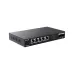 Tenda TEM2007X 2.5G Ethernet Switch angled view with five 2.5G ports and two 10G SFP+ ports in a compact metal body.