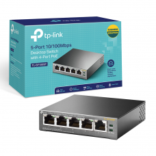 TP-Link TL-SF1005P 5-Port 10/100Mbps Desktop Switch