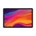 Front view of a dark gray RIRO PAD tablet displaying colorful, abstract wave wallpaper.