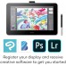 Wacom One DTC-133/W0 13.3 Inch with Pen Display For Art And Drawing Graphics Table