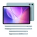 Teclast P35 tablet shown with front and rear views alongside included accessories and cables.