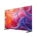 Front view of Haier 75P7 PRO Google TV with thin bezel displaying vivid abstract swirl of bright colors.