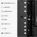 Rear panel view of Hisense 43A4S 43 inch Smart TV highlighting labeled ports including HDMI, USB, LAN, and audio out.