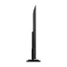 Side profile of Samsung 65M70H Smart TV showing slim design with rectangular stand and thin display panel.