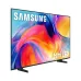Front view of Samsung 75M70H Smart TV with vivid abstract swirl display and Mini LED branding.