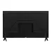 Rear view of the TCL 43S5K TV showing geometric back panel design, ventilation texture, and V-shaped support legs.