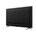 Angled rear view of TCL 75C6KS TV with dark textured surface and dual circular mounting points near top.