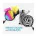 Promotional view of HP 26X Black Toner highlighting vibrant colors and rich black print quality.