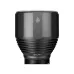 Xiaomi NEXTOOL NE0126 NATO outdoor flashlight front view showing heat warning mark, USB charging port, and flashlight head.