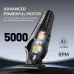 Close-up of ENCHEN Sharp 6 Trimmer transparent casing revealing colorful 5000 RPM motor with low-noise design.