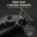Close-up of ENCHEN Sharp 6 Trimmer T-shaped zero gap blade for precise 0mm trimming and outlining.