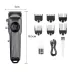 Kemei KM-1551 Hair Trimmer showing Combs and cables