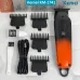Kemei KM-1741 Hair Trimmer shoing cable and combs