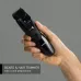 Handheld view of Panasonic ER-GB42-K Trimmer with comb attachment and WET/DRY label for versatile grooming.