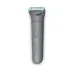 Philips BG3470/15 Body Groomer with grey body and turquoise trimming head, front view