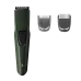 Philips beard trimmer with textured grip, precision blade head, LED indicator and 1mm and 5mm comb attachments for styling