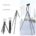 K&F Concept KF09-105V1 tripod showing adjustable height from 18.5 to 69.3 inches for versatile shooting.