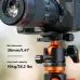 K&F Concept KF31.044V1 BH-36L Tripod Ball Head with quick-release plate and adjustable control knobs.