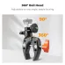 K&F Concept KF31.097 MS-26 Multi-Functional Super Clamp with 1/4″ Ballhead & Action Camrea Adapter