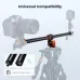 K&F Concept MS-105 Overhead Tripod Extension Arm mounted with a camera, showing universal compatibility.