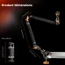K&F Concept KF31.201 MS-63 Large Magic Arm Kit showing clamp, joints, and mounting accessories.