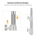 K&F Concept KF34.044 Heavy Duty Stainless Steel Light Stand spring cushioned design