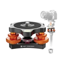 K&F Concept KF31.104 LP-48 3 Axis Tripod Leveling Base Tri-Wheel Head