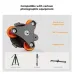 K&F Concept LP-48 3 Axis Tripod Leveling Base Tri-Wheel Head with adjustable leveling controls and tripod compatibility.