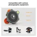 K&F Concept LP-48 3 Axis Tripod Leveling Base Tri-Wheel Head showing support for cameras, tripods, and mounts.