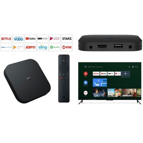 XIAOMI Mi Box S Avec Android TV, Miracast, 4K Et Assistant Google à  Distance (Version Internationale Officielle De La Mi Box 4)