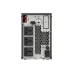 Rear view of the Must EH55-H3K6 online UPS showing power sockets, USB/RS232 ports, EPO slot, and battery connectors.