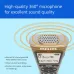 Front view of Philips DVT1170 Voice Recorder highlighting 360° microphone grill with sound wave illustration.
