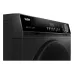 Close-up of Haier 10 KG Front Load Washing Machine control panel with digital display and rotary dial.