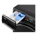 Detergent drawer of Haier 10 KG Front Load Washing Machine with compartments and digital control panel.