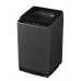 Right three-quarter studio view of Hitachi 10KG Top Load Washing Machine (LTL 10MV00 GG) with top lid closed.