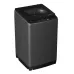 Left three-quarter studio view of Hitachi 10KG Top Load Washing Machine (LTL 10MV00 GG) with top lid closed.