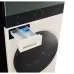 Close-up of LG WT1410NHEG Front Load WashTower detergent drawer and touch control panel with washer and dryer options.
