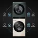 Feature view of LG WT1410NHEG Front Load WashTower highlighting smart dryer and washer modes for different fabrics.