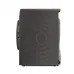 Side view of Sharp KD-HT9JP-G 9KG Dryer with dark gray exterior featuring concentric circular vibration-dampening design.