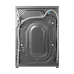 Rear view of TCL C7110FLG Washing Machine showing power cord, water hoses, and structured metallic panel.